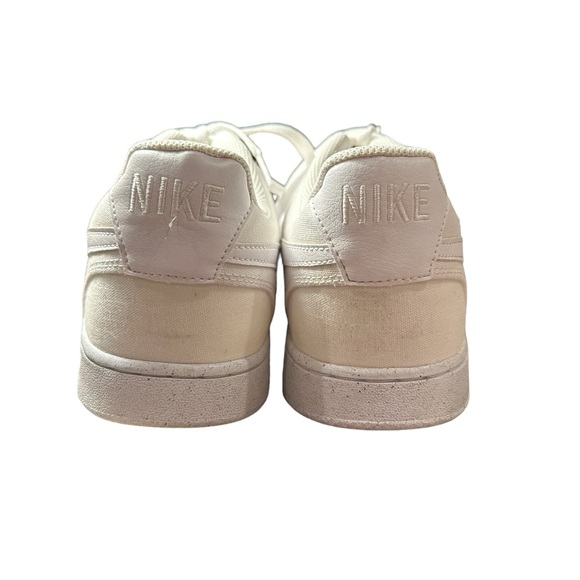 Nike Court Vision Canvas Next Nature Low Triple White. Size 14 - Picture 4 of 8